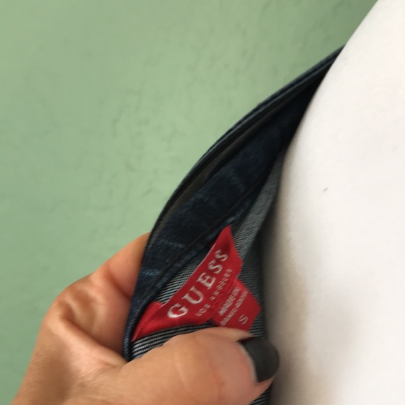 Guess strapless jean jumpsuit - Picture 7 of 7